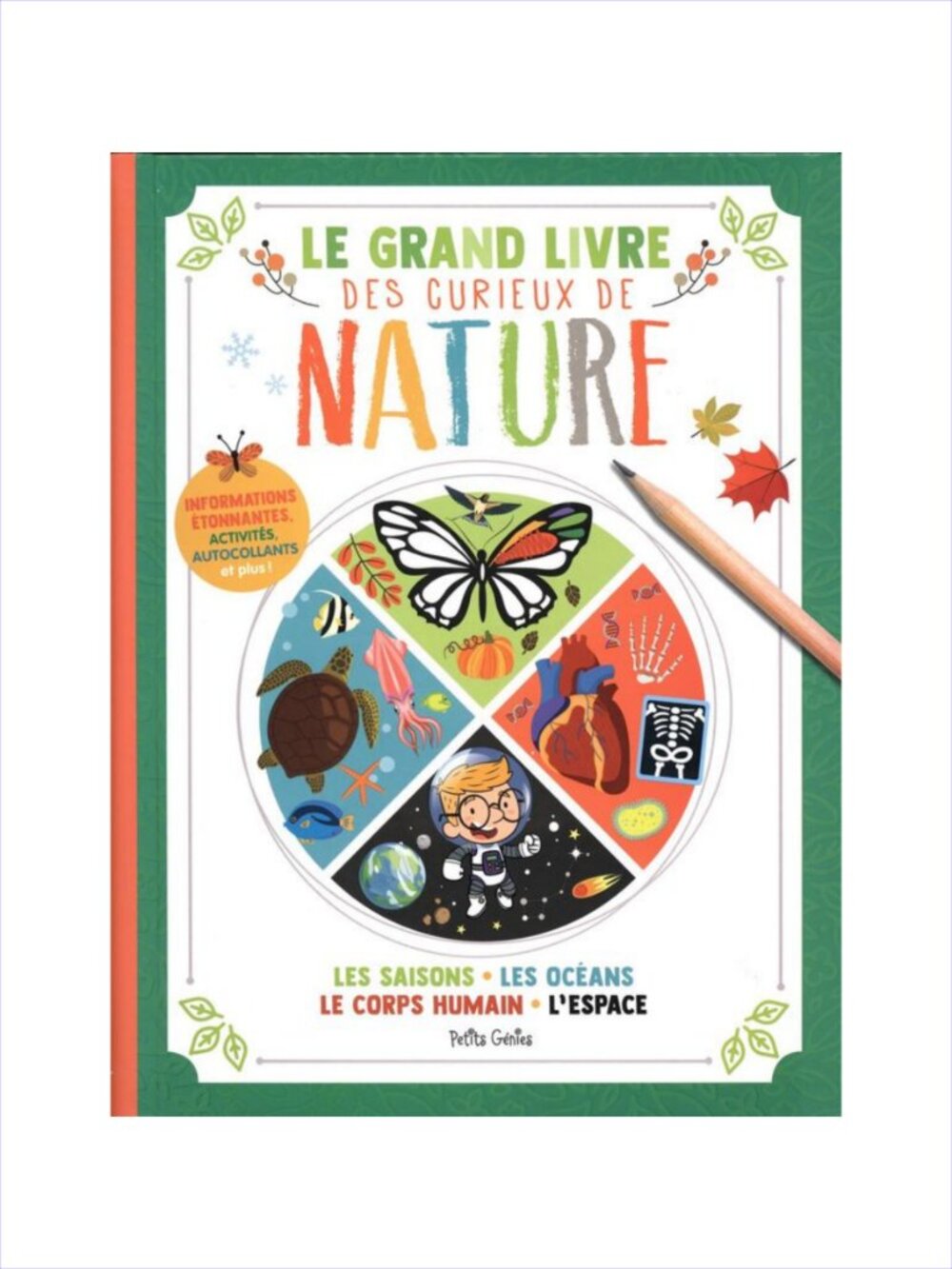 Le Grand livre des curieux de nature Hardcover Activity French Book Brand New